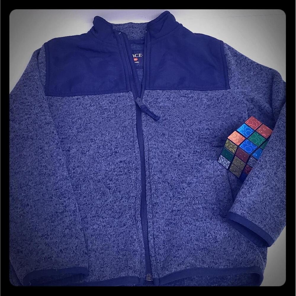 Place Kids' Fleece Jacket - Size M 7/8 - Cozy and Stylish